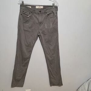 Hollister Epic Flex Skinny 5-Pocket Pants Gray Size 29x30
